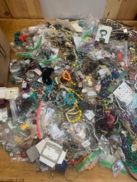 ABOUT 27 POUNDS OF ASSORTED  JEWELRY