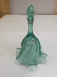 BEAUTIFUL MINT GREEN GLASS BELL