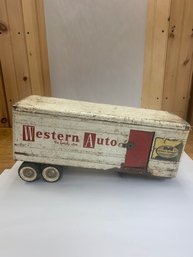 VINTAGE STRUCTO WESTERN AUTO PRESSED METAL TRAILER