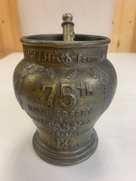 HEAVY MORTAR AND PESTLE MARKED