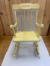 CUTE PAINTED CHILDS ROCKING CHAIR