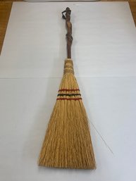 VINTAGE WOOD HANDLED BROOM