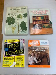 BOOK LOT  WINE, HERBAL, COOKBOOK