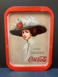 VINTAGE COCA COLA SERVING TRAY, SIGNED   11 X 15'H