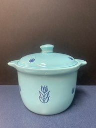 1950S CRONIN BLUE TULIP COVERED POT  9'H