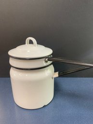 ENAMEL WARE DOUBLE BOILER  10'H