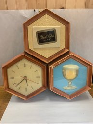 BLACK LABEL CLOCK    NEEDS CORD