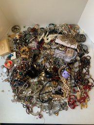 OVER 16 POUNDS OF ASSORTED JEWELRY, WATCHES, ETC.   KP#3