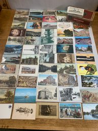 88 POSTCARDS  TOBACCO BOX