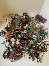OVER 9 POUNDS OF ASSORTED JEWELRY, WATCHES, ETC.   KP#4