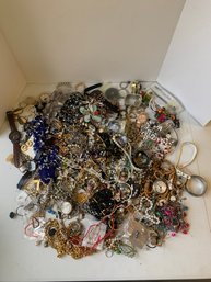 OVER 13 POUNDS OF ASSORTED JEWELRY, WATCHES, ETC.   KP#5