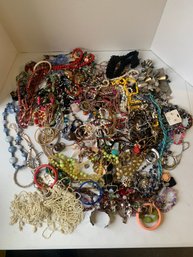 OVER 11 POUNDS OF ASSORTED JEWELRY, WATCHES, ETC.   KP#7
