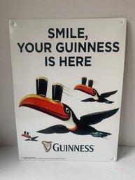NEW 2015 GUINNESS METAL ADVERTISING SIGN,  14 X 19'H