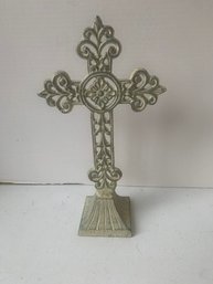 CAST IRON RELIGIOUS  CROSS, 12'H