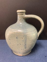 VINTAGE SALT GLAZED STONEWARE JUG  7'H