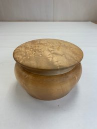 BEAUTIFUL BURL-WOOD TRINKET BOX  4' COLECRAFT