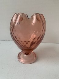 STUNNING FENTON RUFFLED EDGE VASE,  6.5'