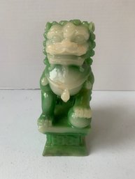 VINTAGE CHINESE STYLE FOO DOG GUARDIAN LION FIGURINE,  6.5'H
