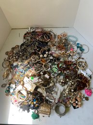 OVER 12 POUNDS OF ASSORTED JEWELRY, WATCHES, ETC.   KP#7