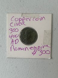 ROMAN EMPIRE COPPER COIN, 300-400 AD