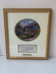 THOMAS KINCADE GARDENERS RETREAT, COLLECTORS SOCIETY, 1999 PRINT, 13 X 15