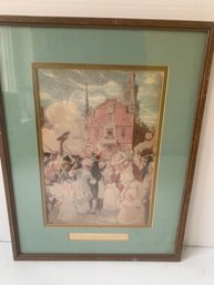 THE DECLARATION OF INDEPENDENCE IS HAILED IN BOSTON 1776,, 14 X 18