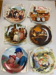 LOT OF 6 KNOWLES PLATES-- ALL HAVE CERTIFICATE OF AUTHENTICITY
