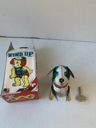 JUMPING WIND UP DOG IN ORIGINAL BOX IN WORKING CONDITION