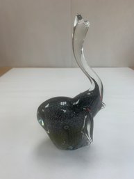 MURANO GLASS ELEPHANT  7.5'H
