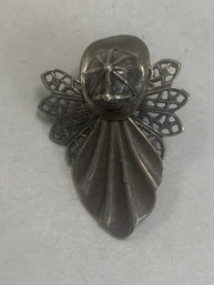 STERLING FIREMANS MOURNING PIN  .925
