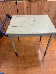 BLUE GREEN TEA TABLE