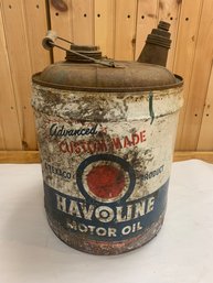 HAVOLINE 5 GALLON OIL CAN