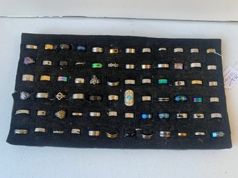 LOT OF 72 ASSORTED RINGS   #1