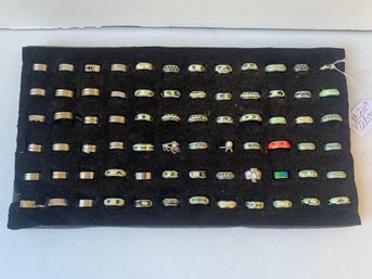 LOT OF 72 ASSORTED RINGS   #2
