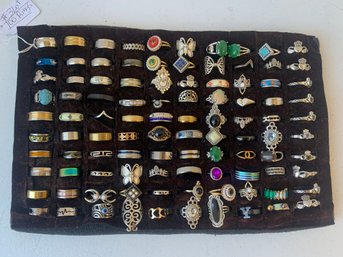 LOT OF 100 ASSORTED RINGS   #3