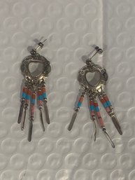NICE STERLING SILVER EARRINGS  3 GRAMS