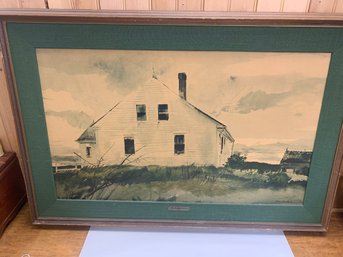 BRADFORD HOUSE, Ca 1969, Andrew Wyath  Print