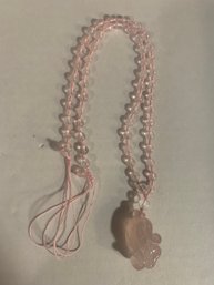 BEAUTIFUL PINK TOPEZ  NECKLACE