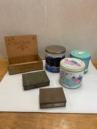 VINTAGE TIN LOT/TOBACCO