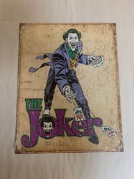 NEW THE JOKER METAL/TIN SIGN