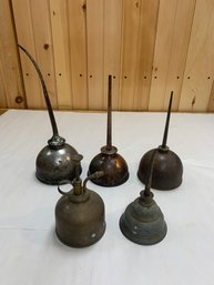 LOT OF 5 THUMB PUMP OILERS