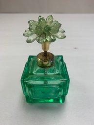 BEAUTIFUL GREEN PERFUME BOTTLE