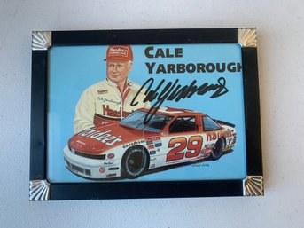 FRAMED SIGNED CALE YARBOROUGH,  7.5 X 5.5'H