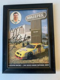 SIGNED RICHARD LASATER FRAMED PICTURE, 7.5 X 5.5'H   1992