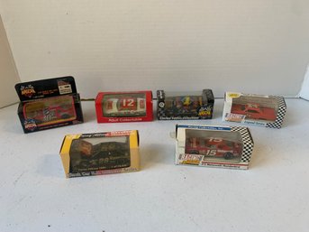 LOT OF 6 NASCAR, ETC. REPLICA CARS IN ORIGINAL BOXES