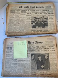 LOT OF NEW YORK TIMES FROM JUNE 1942,  WW2     #2