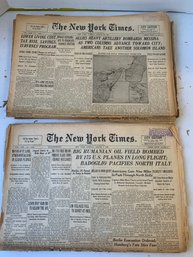 14 EDITIONS OF THE NEW YORK TIMES FROM 1943    #3