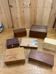 LOT OF 7  VINTAGE BOXES