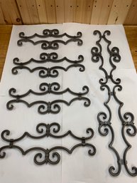 LOT OF 6 CAST IRON DECORATIONS