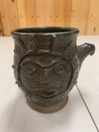 COX POTTERY UGLY FACE